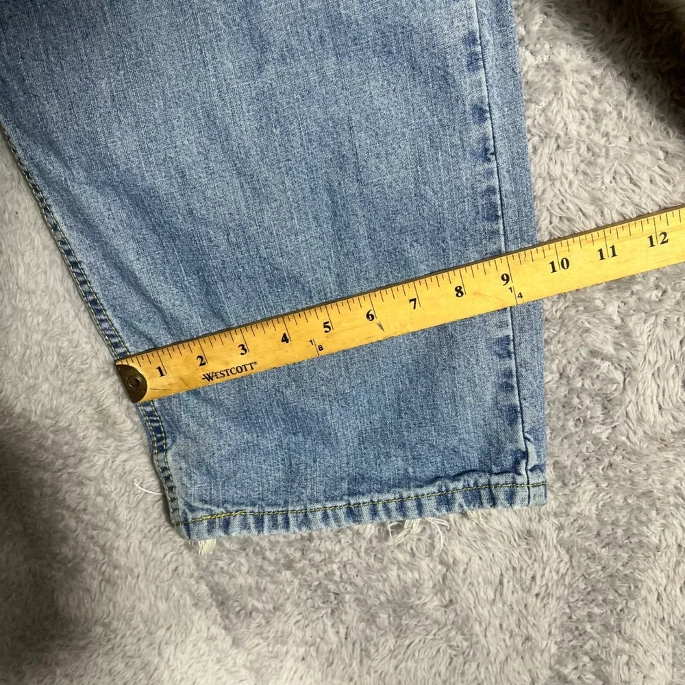 Levis SilverTab Baggy Jeans Light Wash 36x30 Mens Vintage 90s Distressed Denim